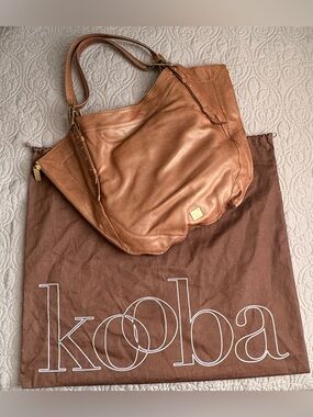 Kooba "Blake" Large Leather Tote / Hobo Bag